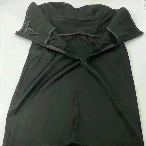 BCBG MAXAZRIA‎ Women's Size 10 Smoke Combo Poly Contrast Strapless Dress - Picture 4 of 8